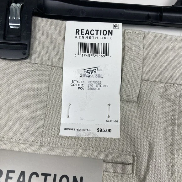 Tommy HilfigerKenneth Cole Men's Dress Pants Lot of 3 36Wx 30L Flat Front F01055